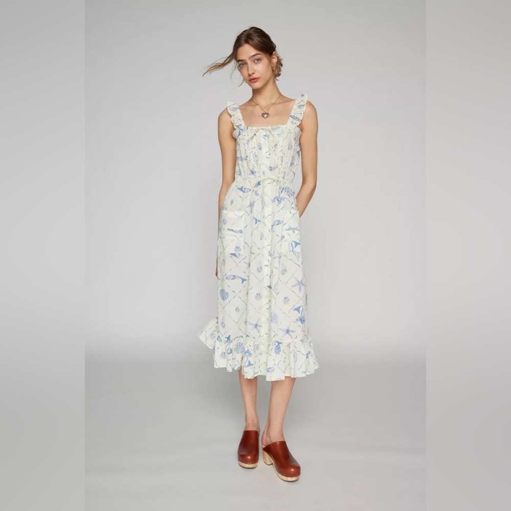 Urban Outfitters NWT Kimchi Blue Smocked Midi Dress